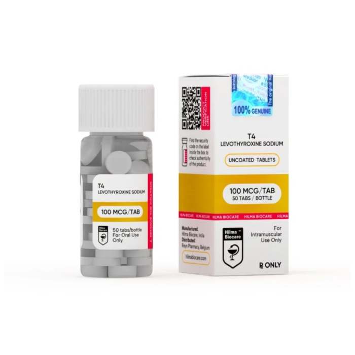 Т4 (Левотироксин Натрій) Хілма Біокейр 0,1 мг (T4 (Levothyroxine Sodium) Hilma Biocare)