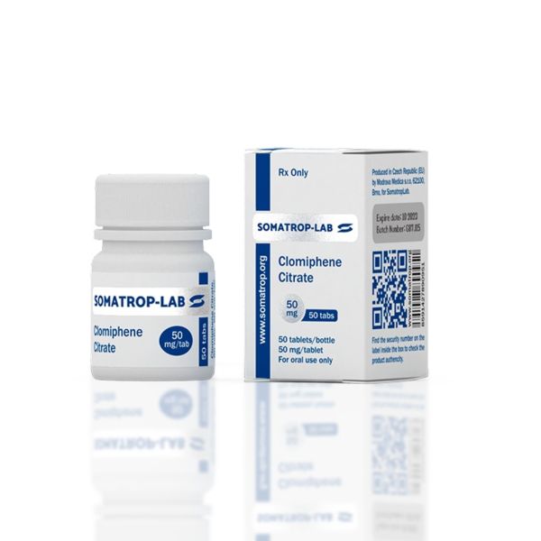 Кломіфен Цитрат 50 мг/таб Соматроп-Лаб ( Clomiphene citrate Somatrop-Lab)