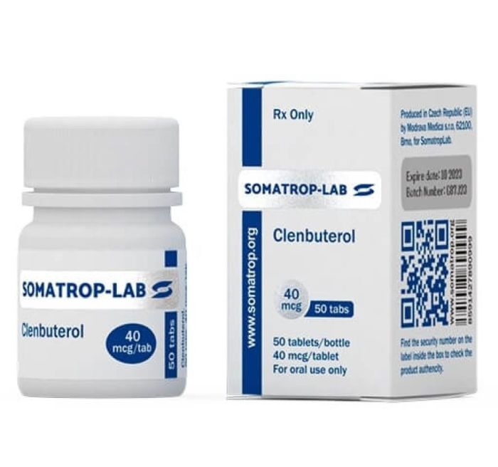 Кленбутерол 40 мг Соматроп-Лаб ( Clenbuterol Somatrop-lab)